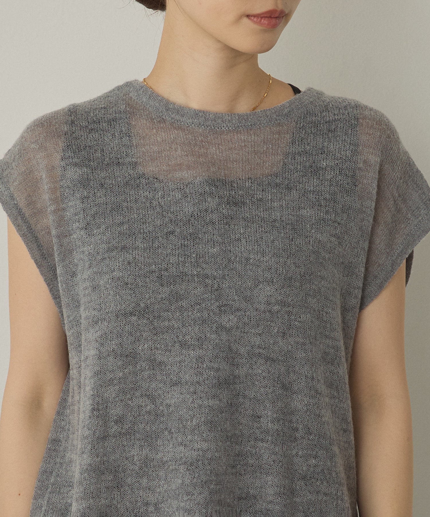 前後2WAY バックリボンシアーニット