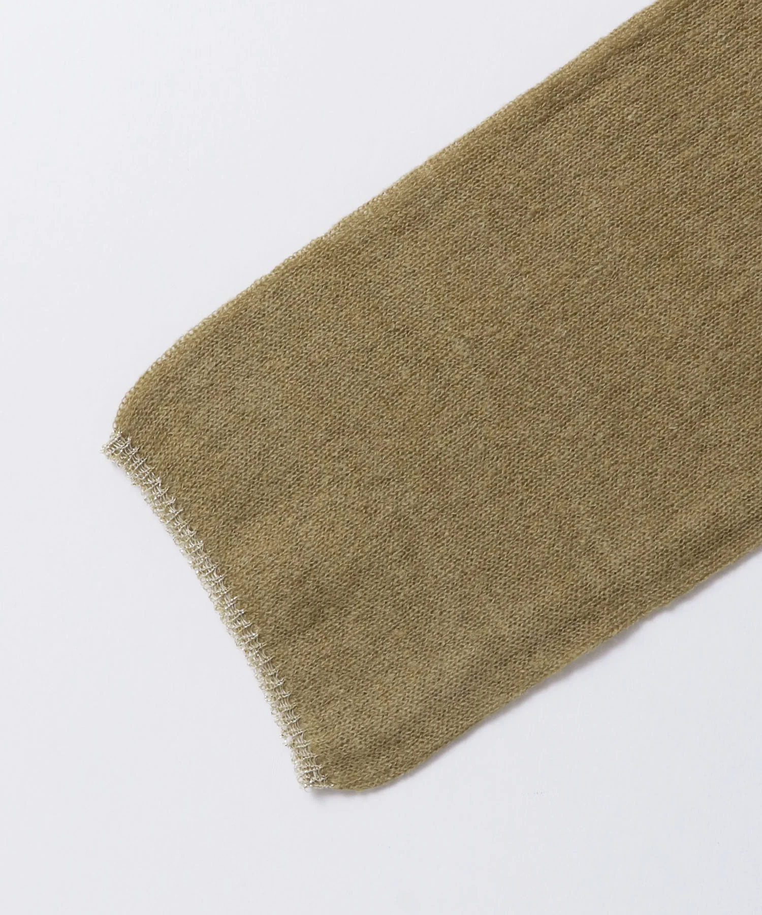 【WEB限定/別注】ラメライン入り ウールミックスシアーニット