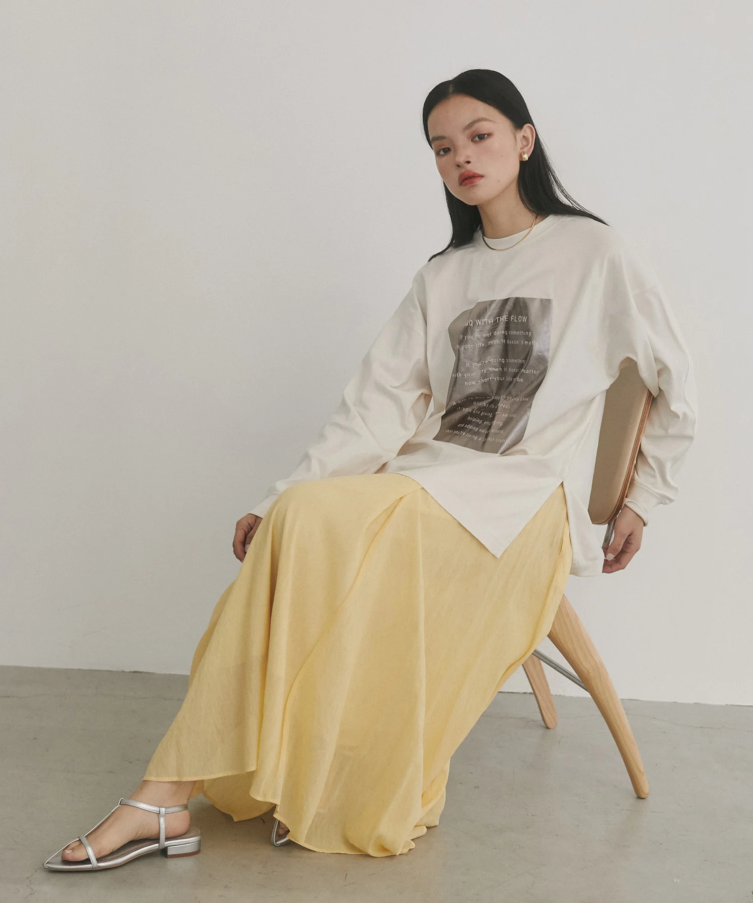 箔プリント ロンT