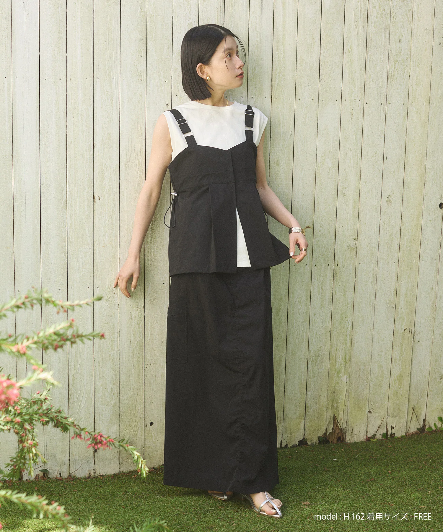 【接触冷感】2WAY バックドロストビスチェ