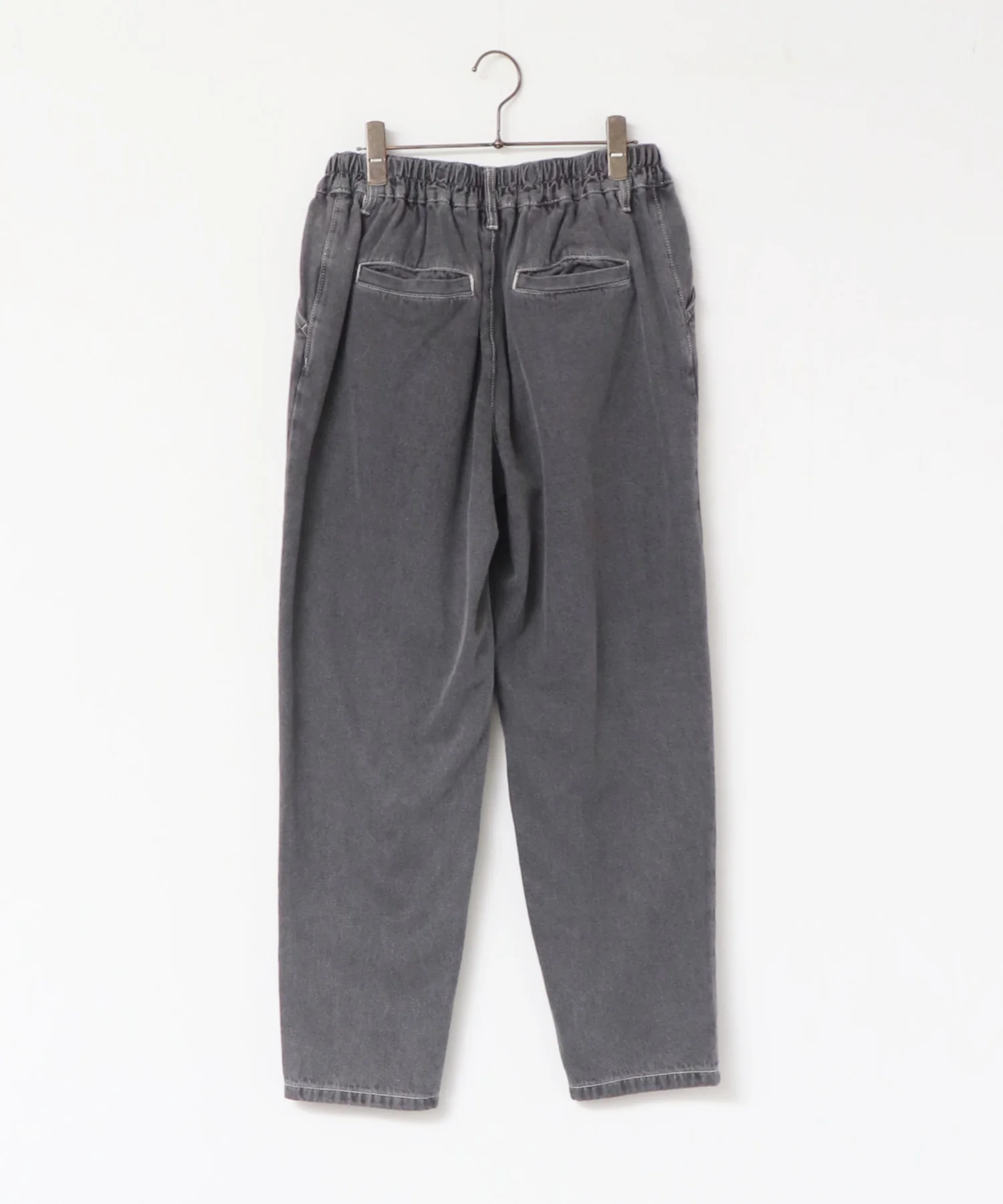 デニム/ツイルテーパードパンツ