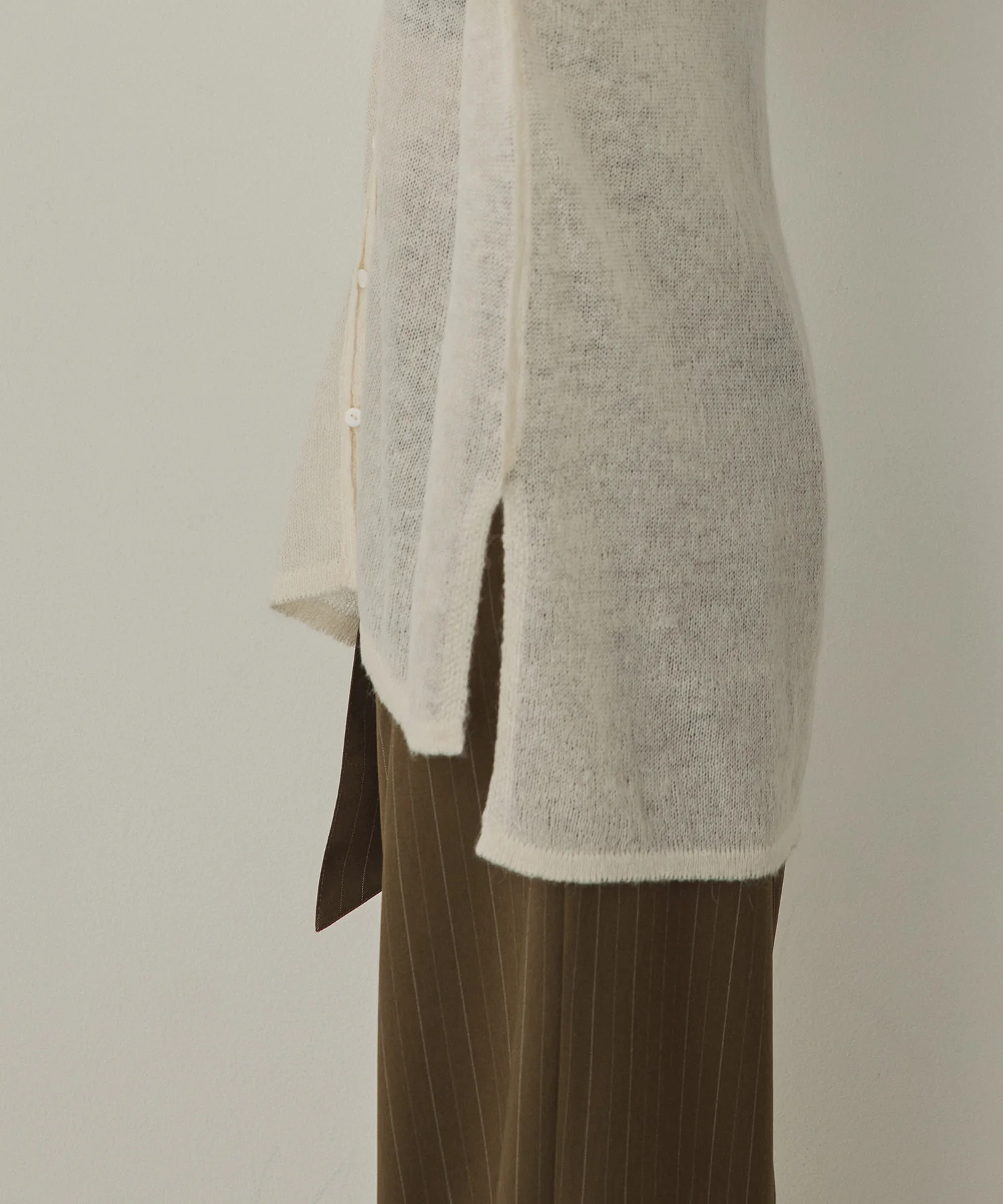 アルパカニット シアーシャツ