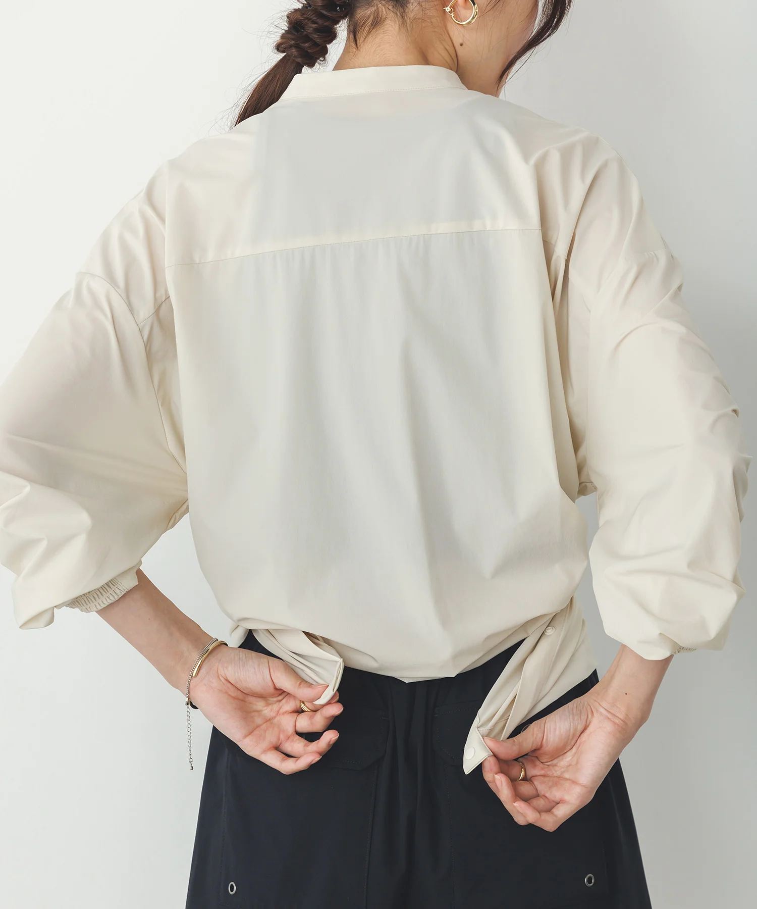 【新色追加】【接触冷感】2WAY カシュクールシャツ