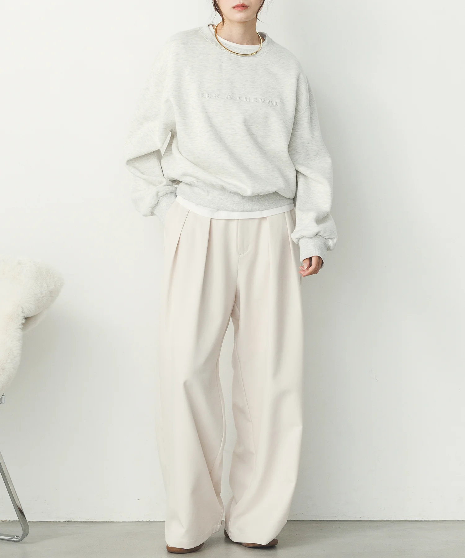 ストレッチワイドパンツ