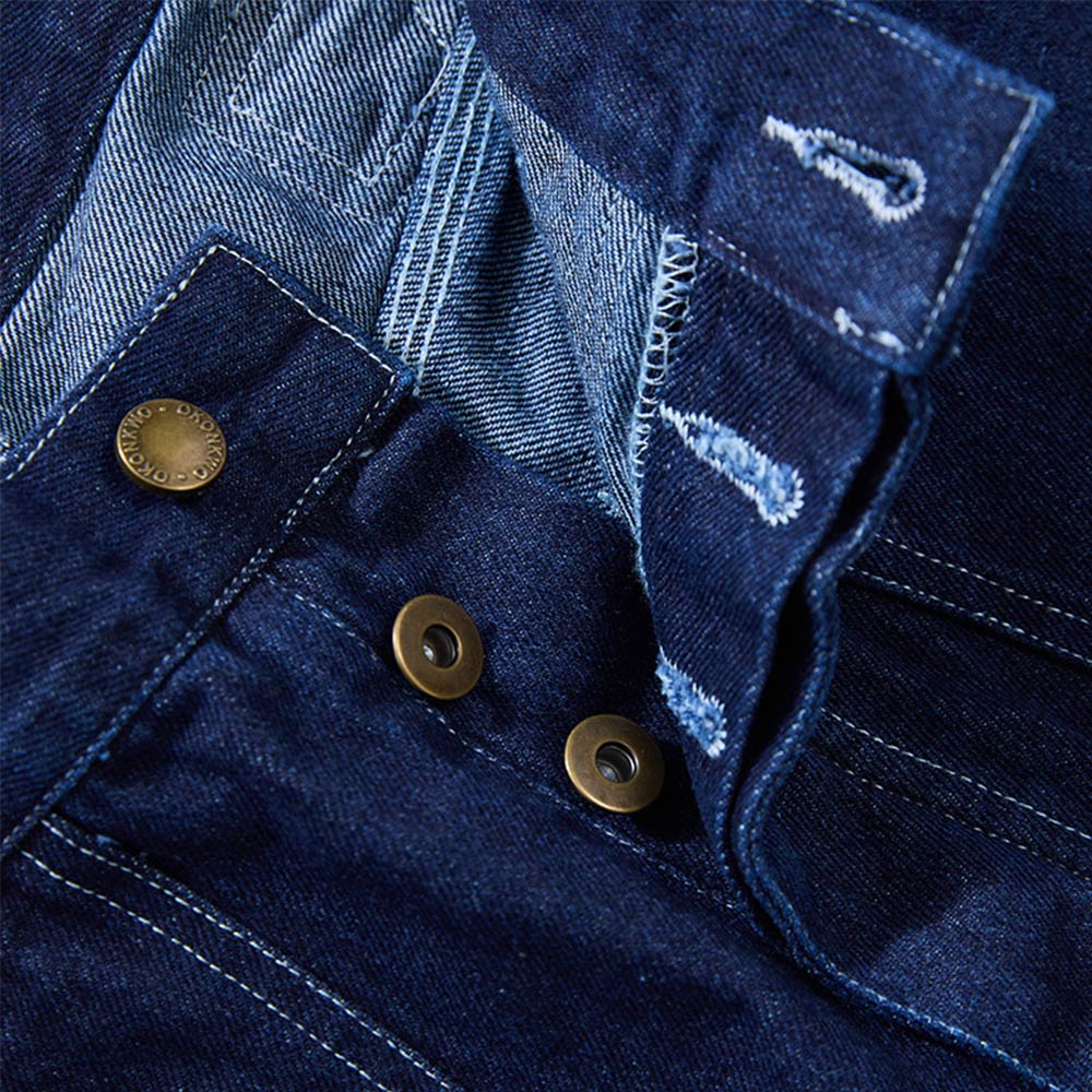 Wabashストライプ 柄　12oz高密度デニムワークパンツ