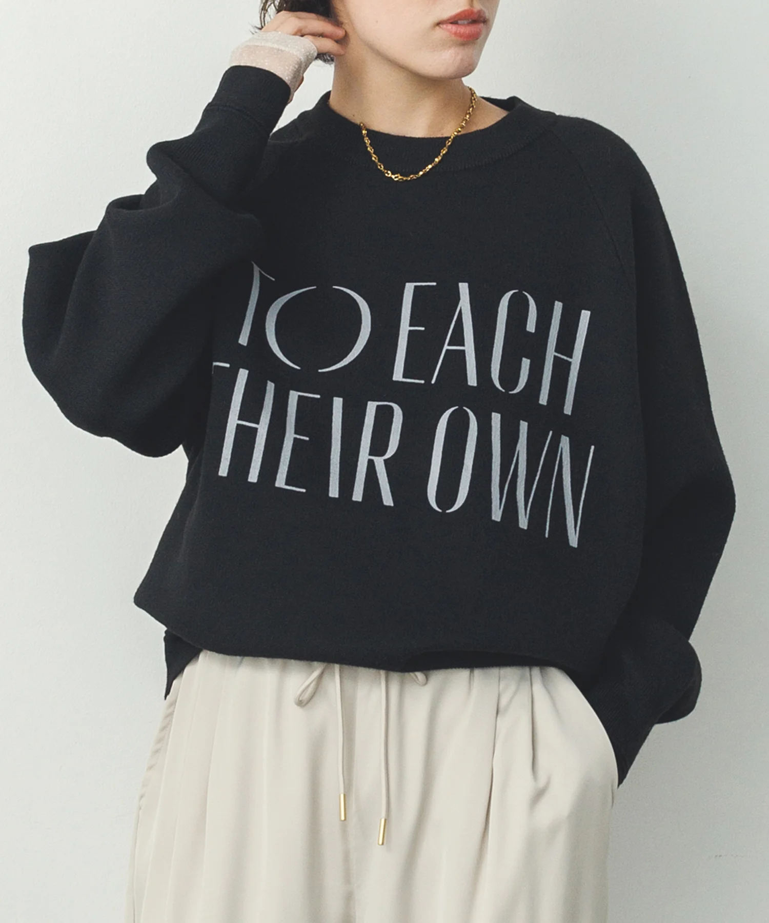 【WEB限定/別注】【新色追加】スウェットライクロゴニット