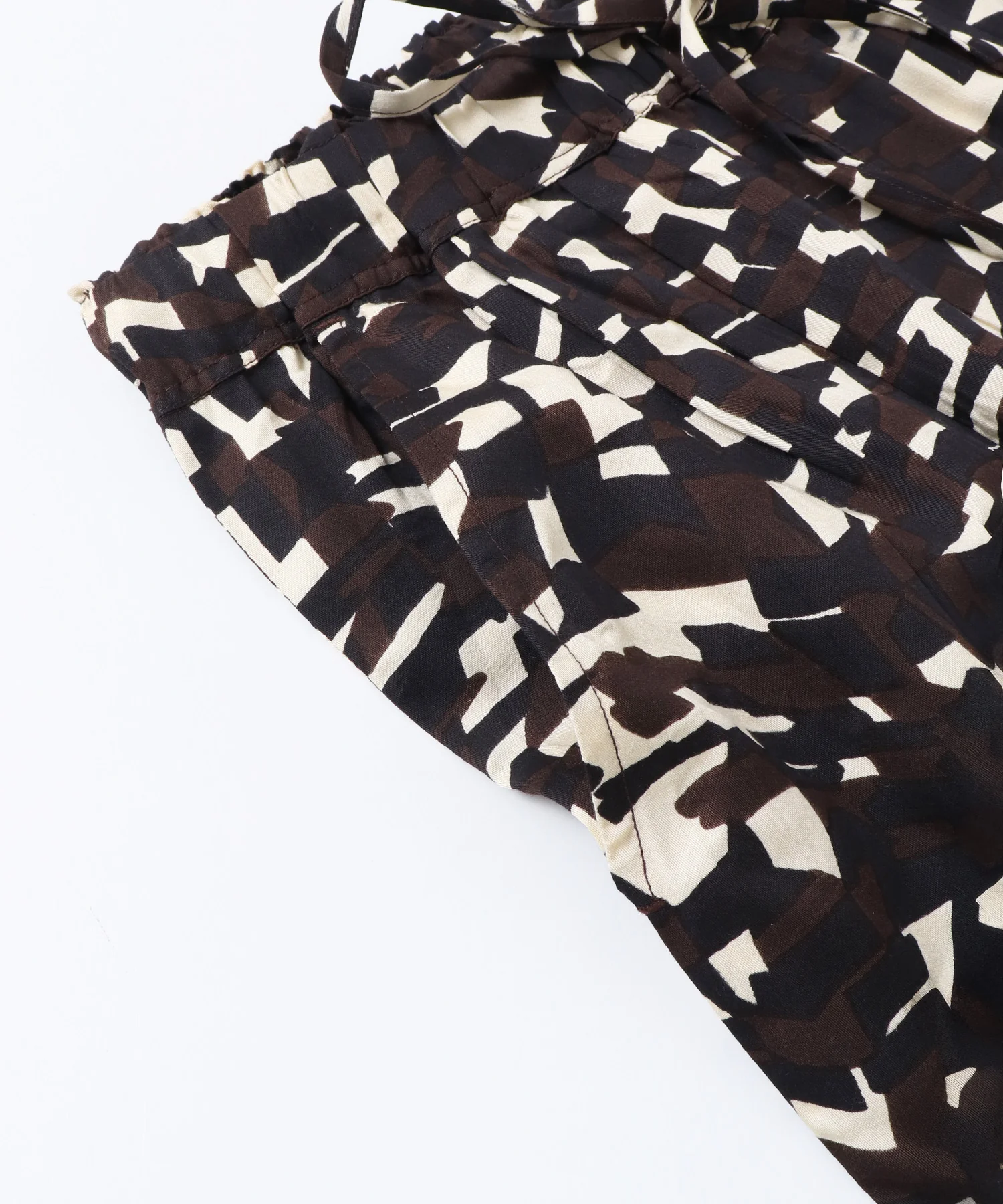 ジオメトリックプリント イージーパンツ