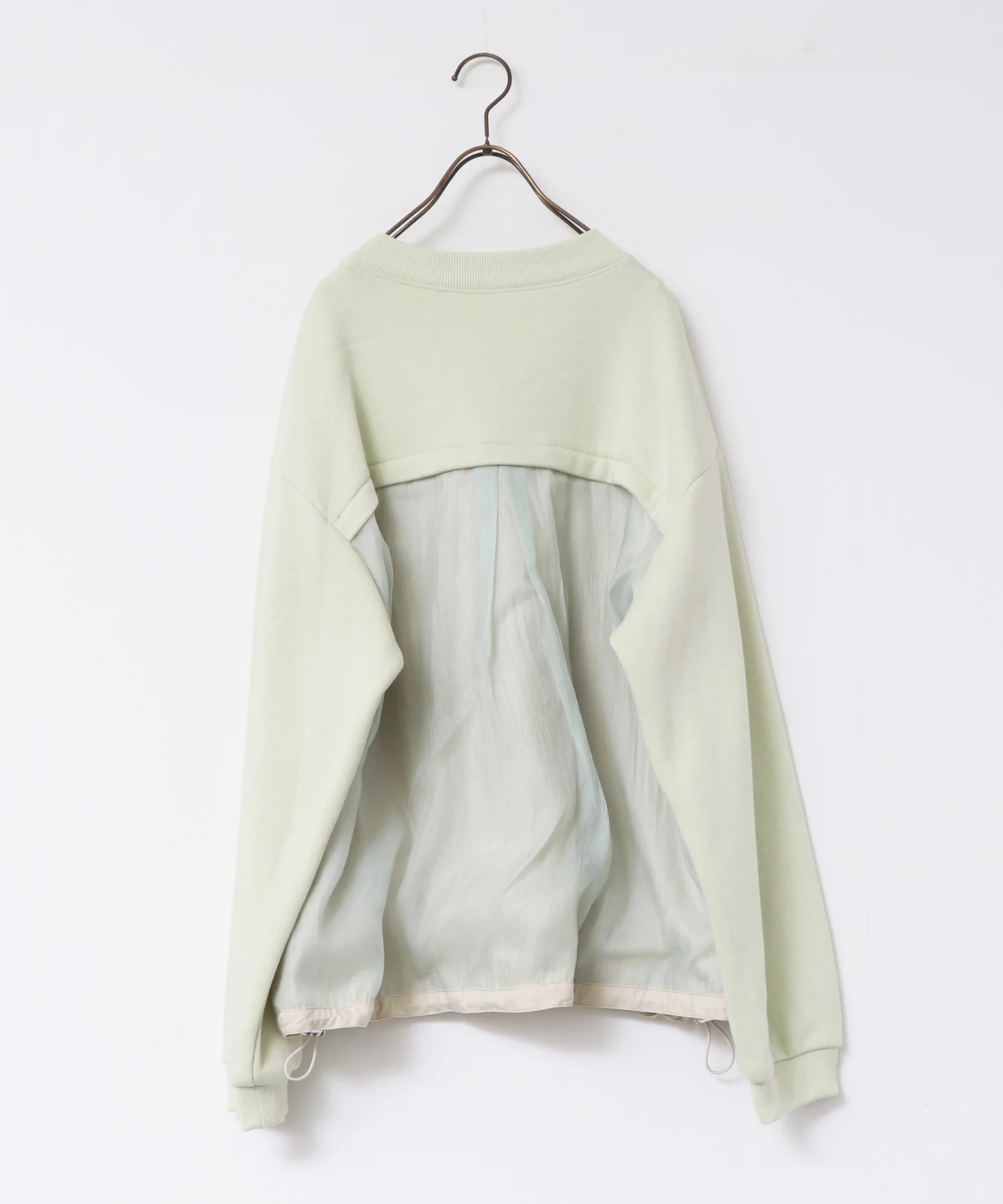 バックシアー 裏起毛バルーンスウェット