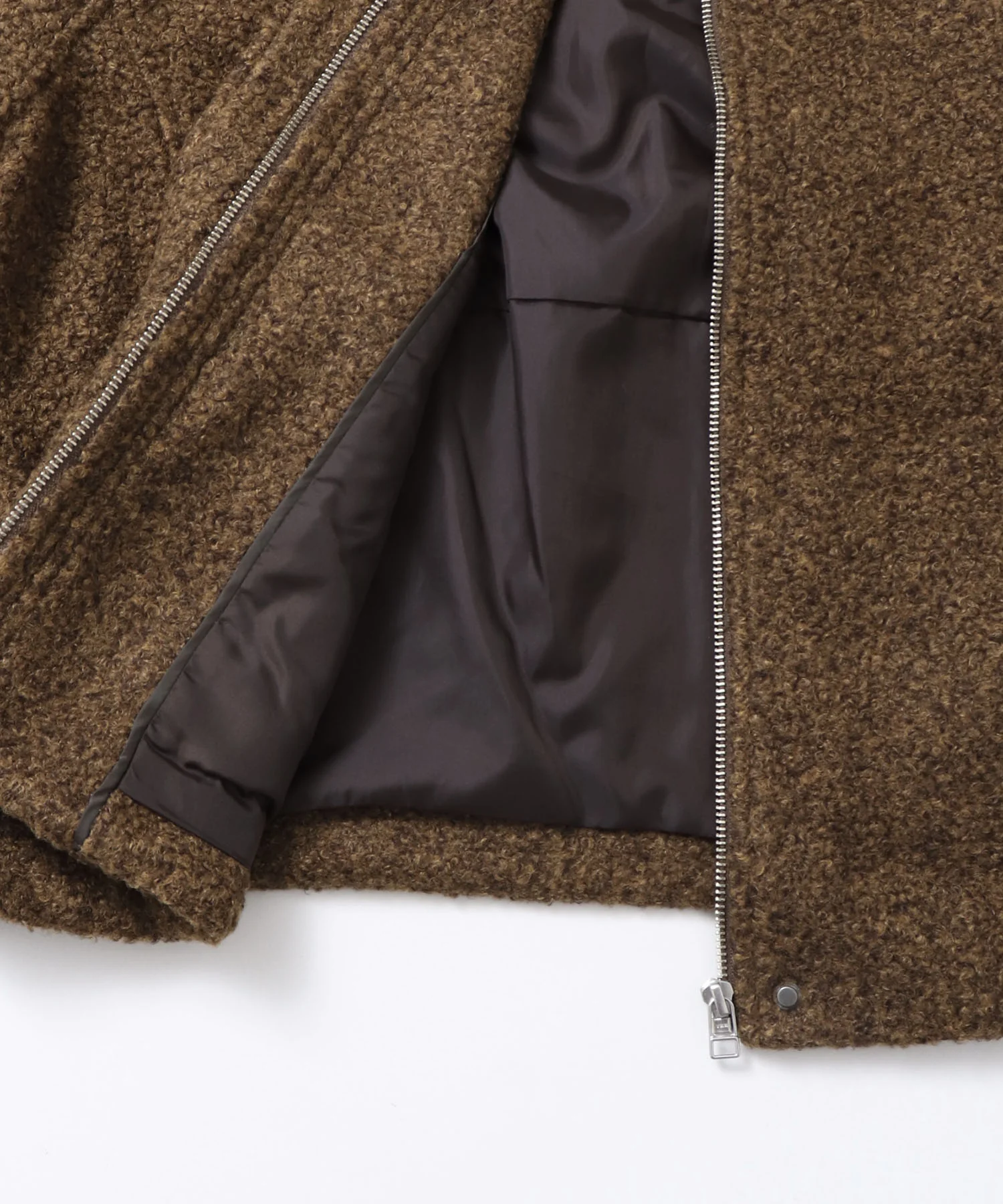 くるくるブークレ ショートブルゾン