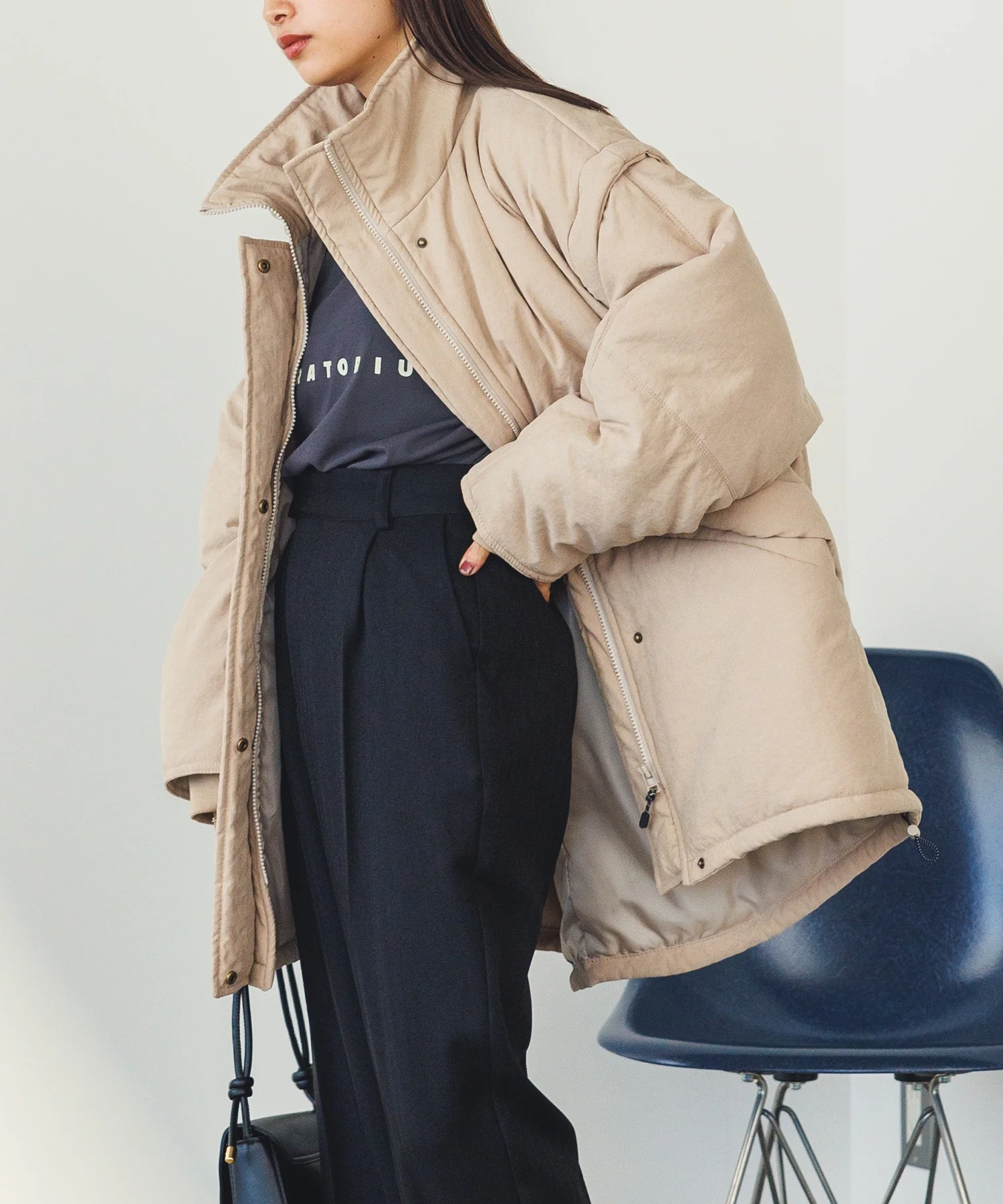 袖取り外しモッズコート