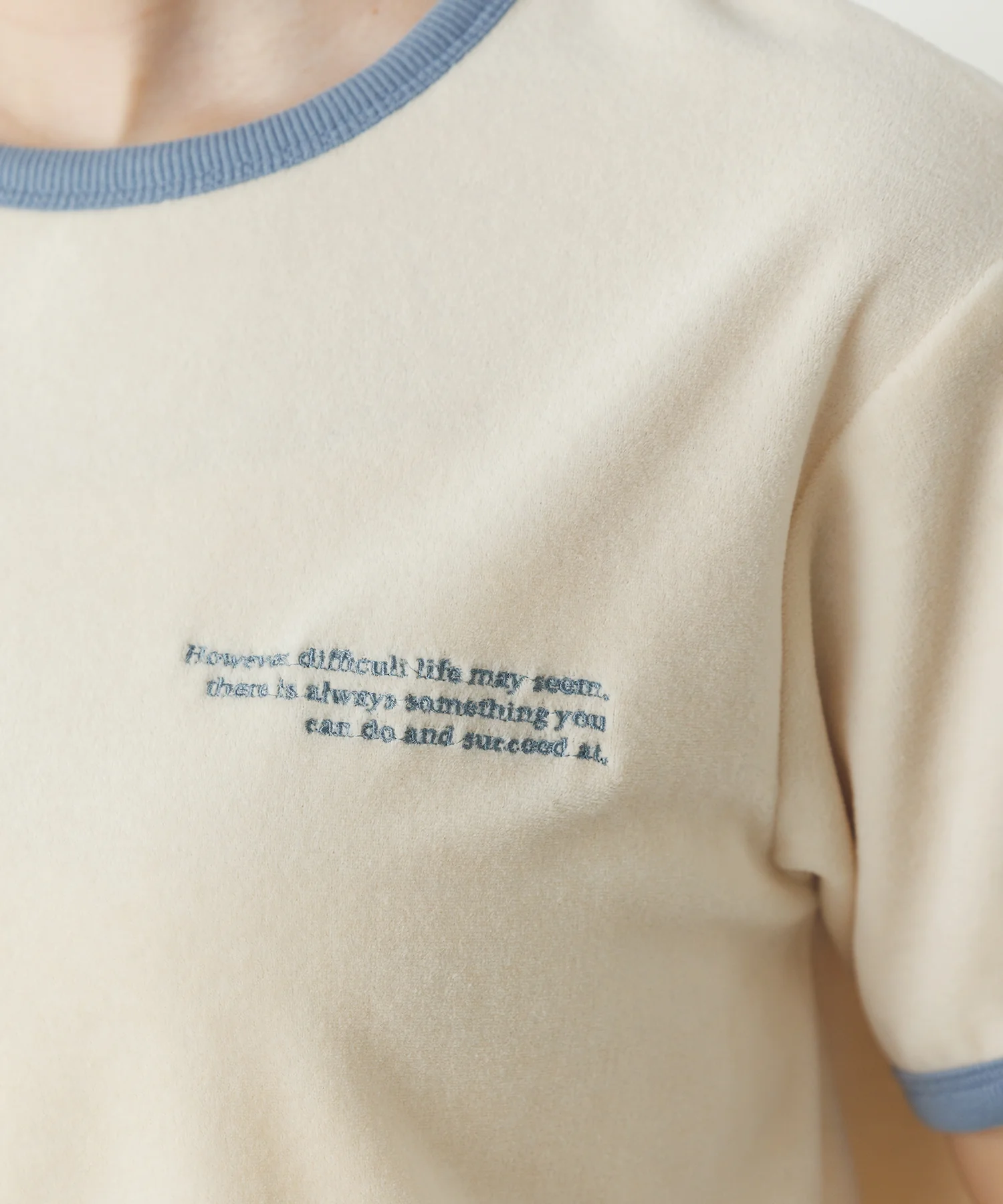 ベロア リンガーTシャツ