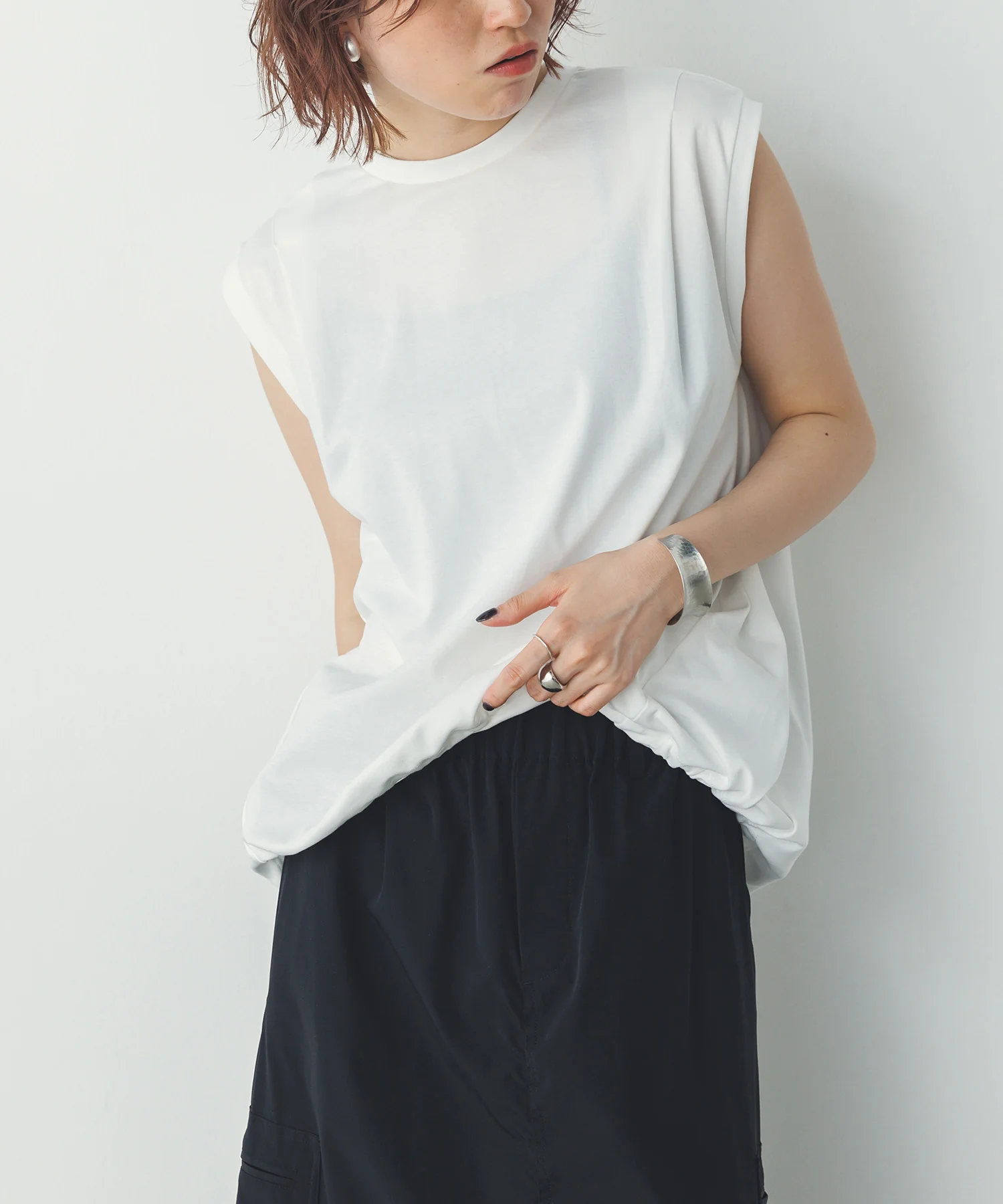 裾バルーン フレンチTシャツ