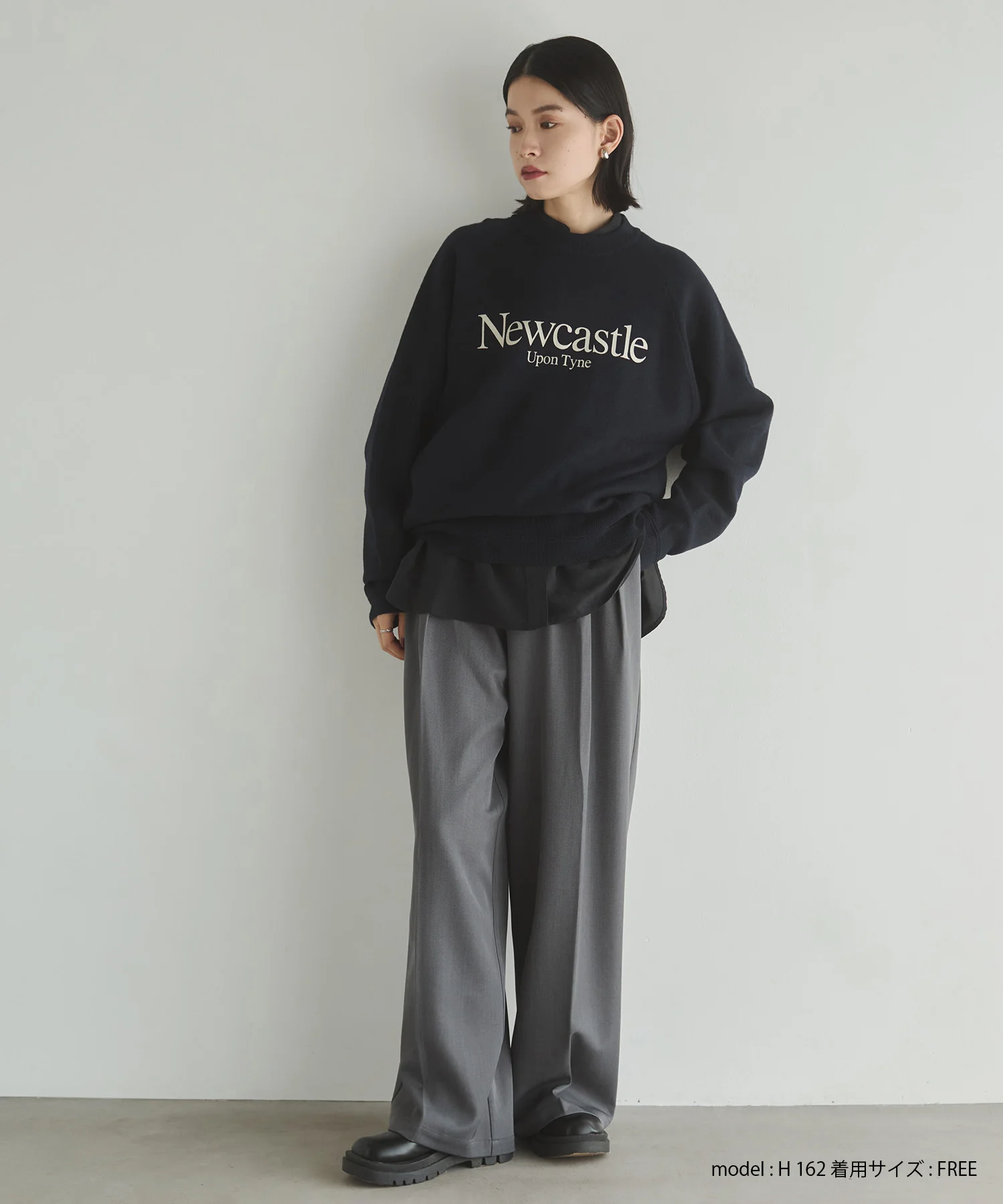 ポリツイル タックパンツ