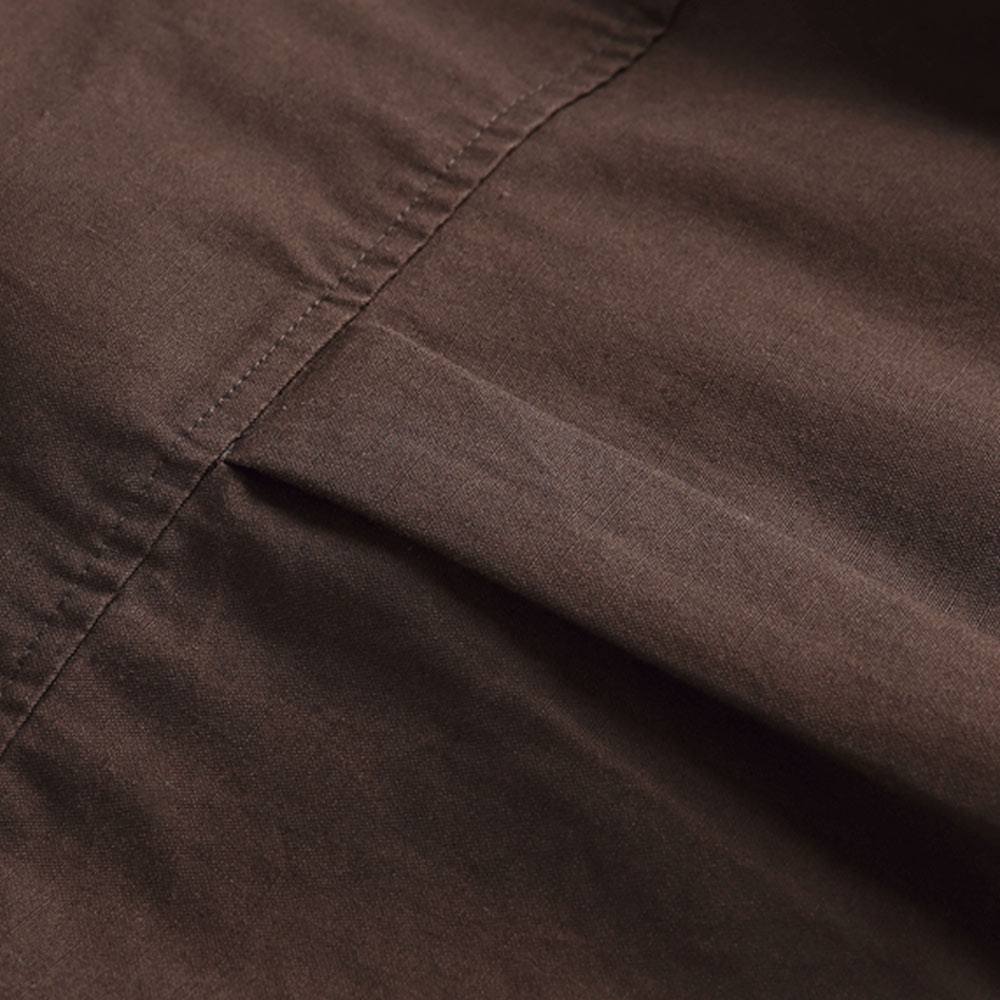 エスニック調ハンドメイドボタン　ペイズリークロスステッチ刺繍シャツ