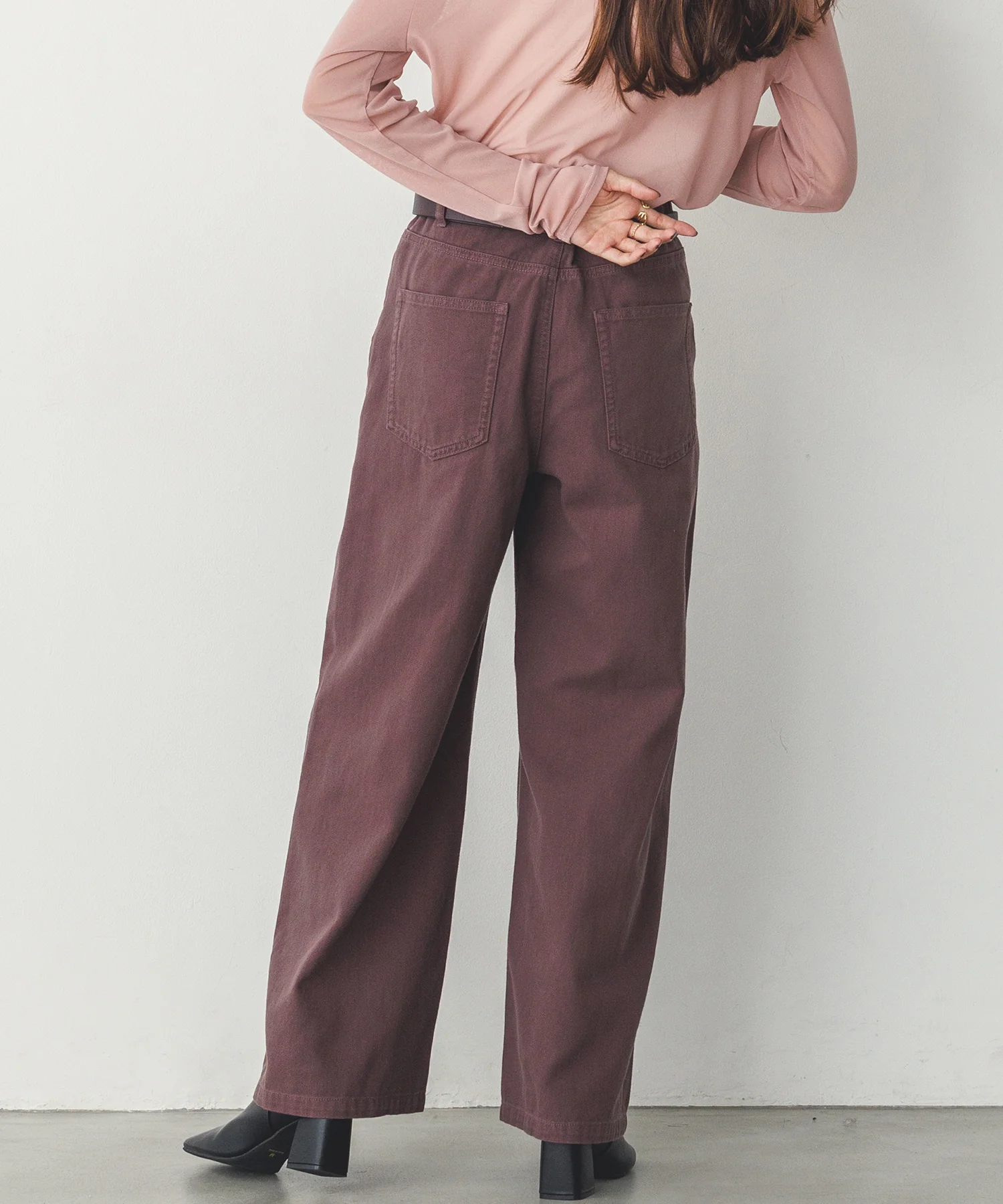 デニム/ツイル バギーパンツ