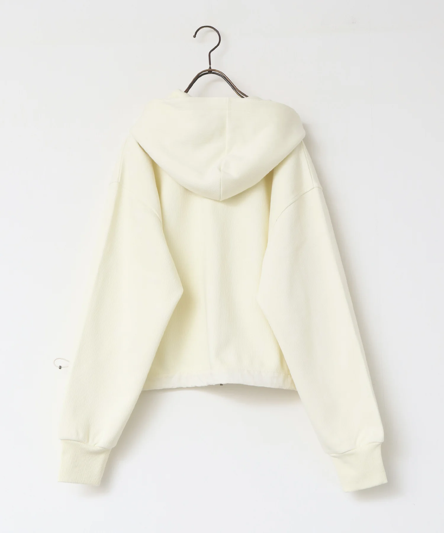 ダブルジップ ショートフーディ