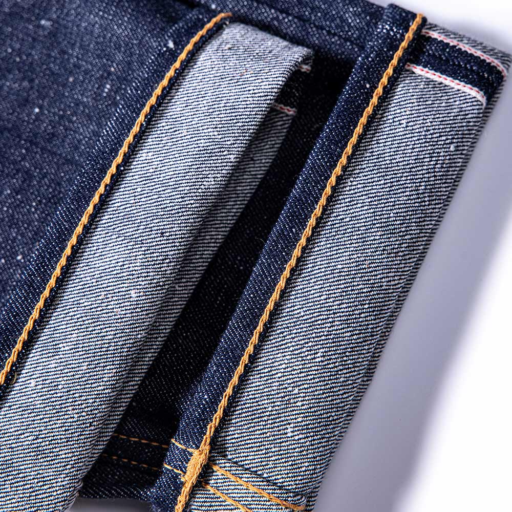 アメリカンクラシック　杢調リジッドセルビッジデニムパンツ