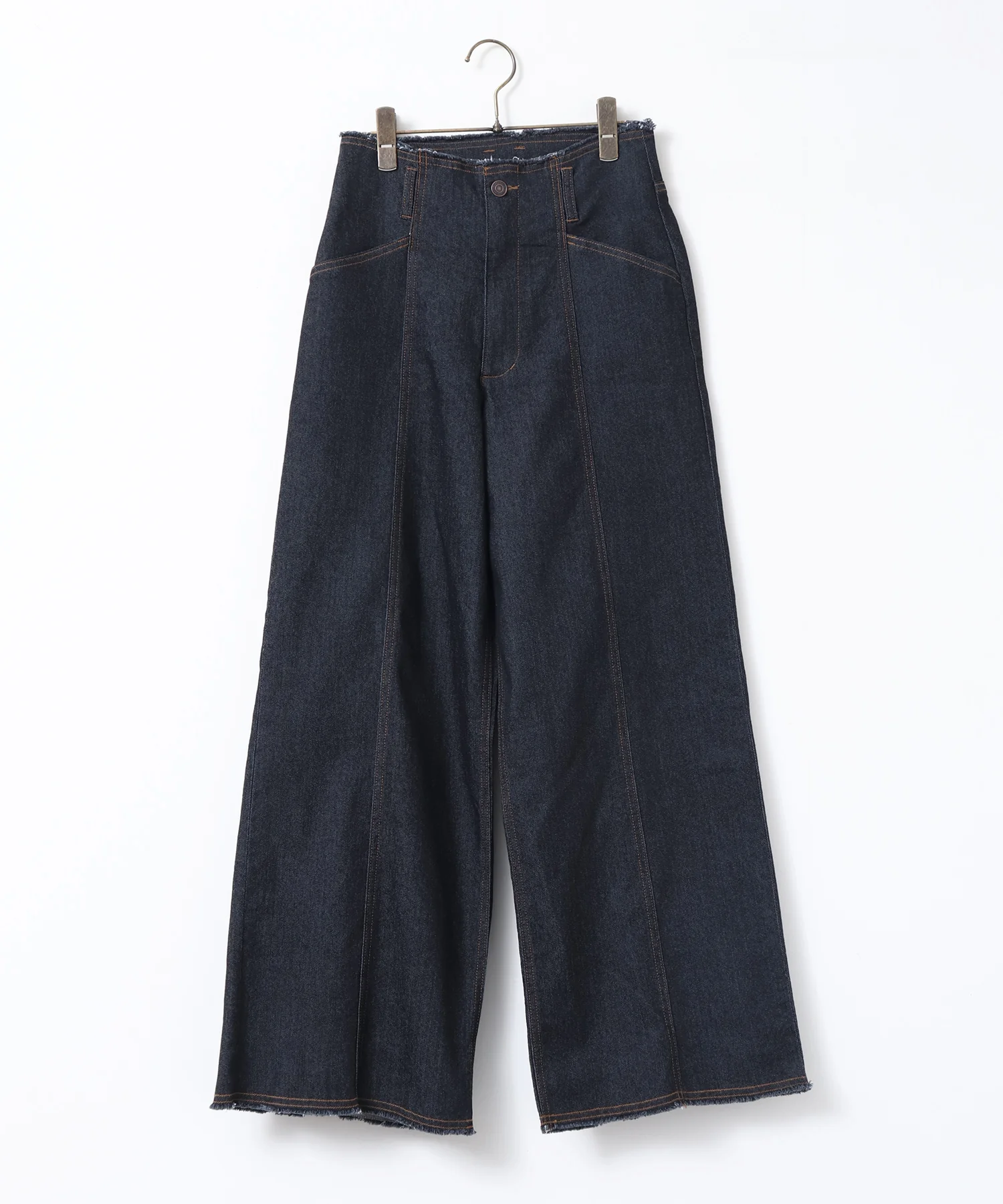 ツイル/デニム ワイドパンツ