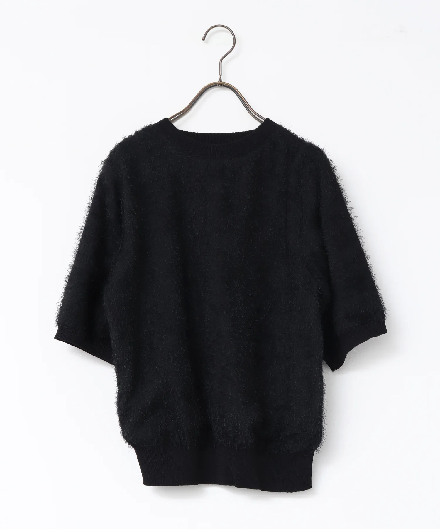 シアージャガード ハーフスリーブニット