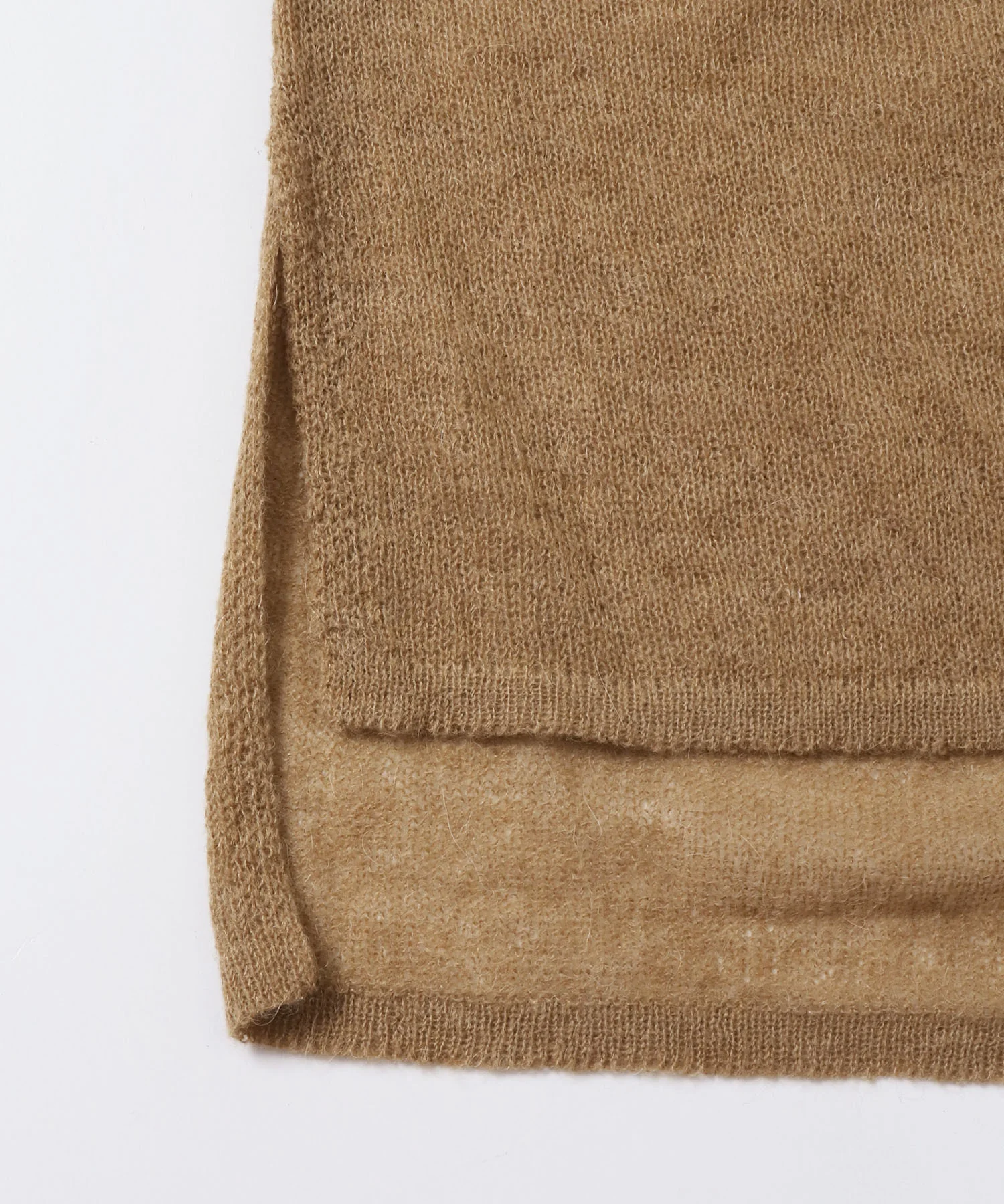 アルパカニット シアーシャツ