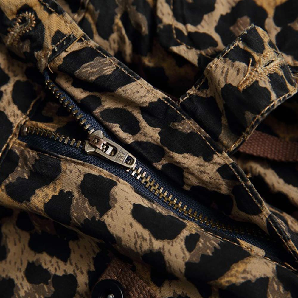 レオパード柄ワイドカーゴパンツ