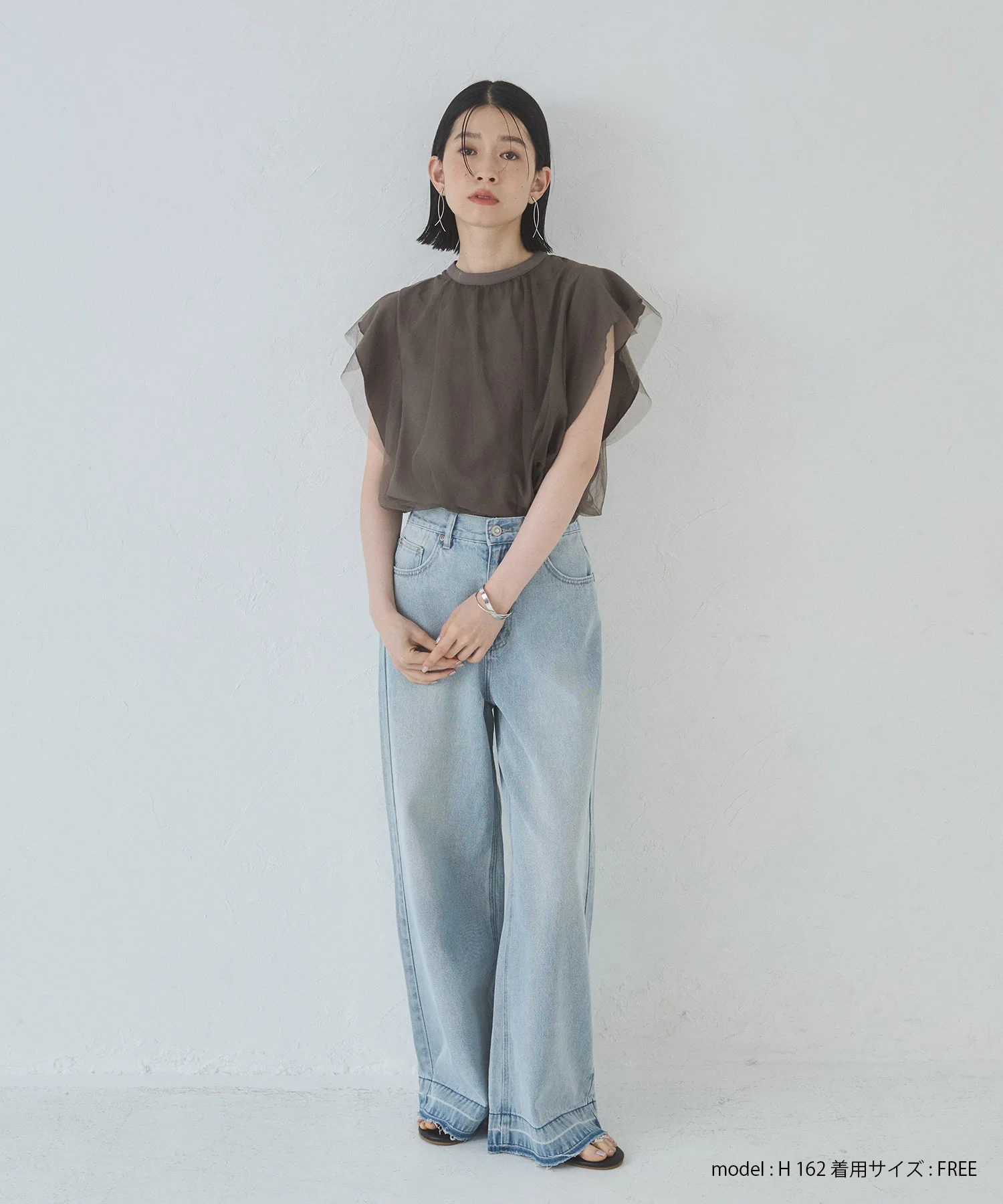 オーバーダイ デニムバギーパンツ