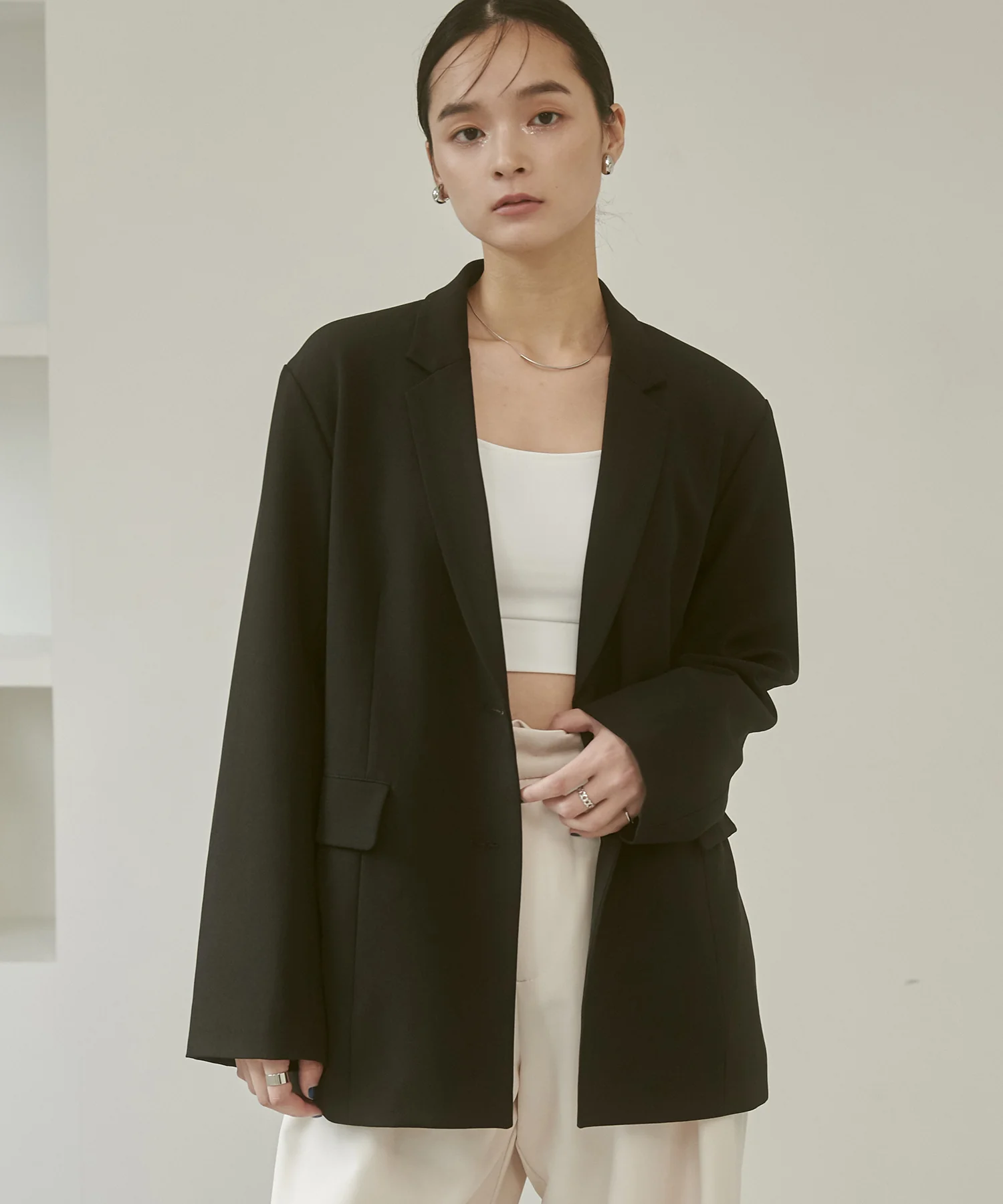 ストレッチポリツイル オーバージャケット