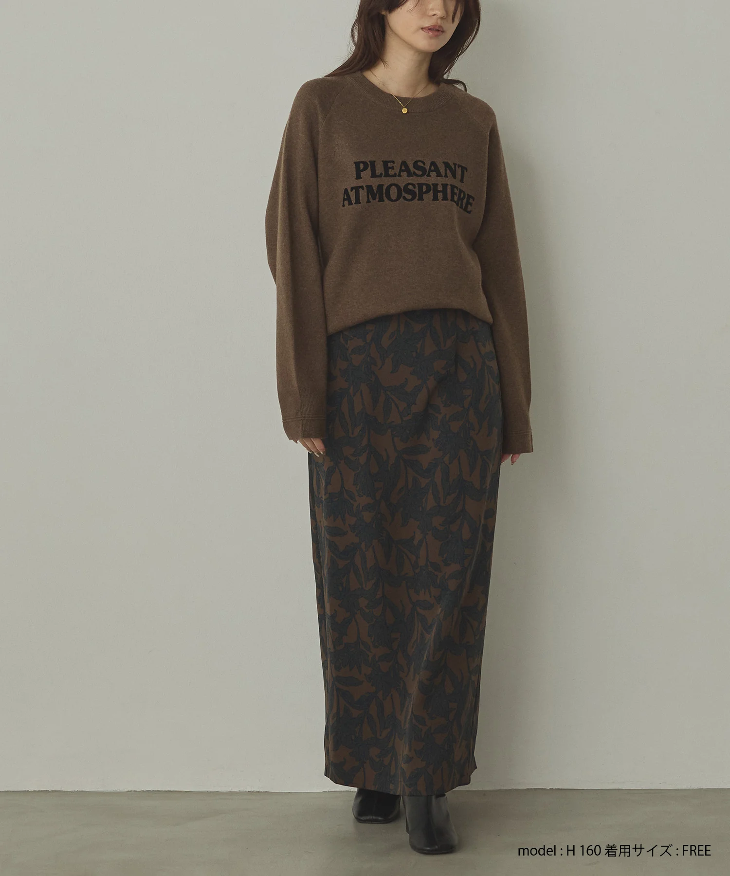 【WEB限定/別注】【新色追加】スウェットライクロゴニット